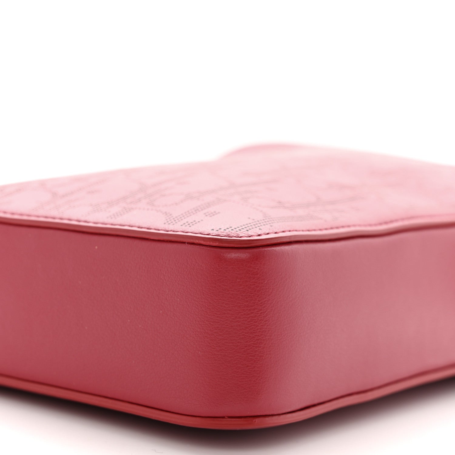 Christian Dior Calfskin Oblique Galaxy Perforated World Tour Messenger Pouch Red White 10 of 10