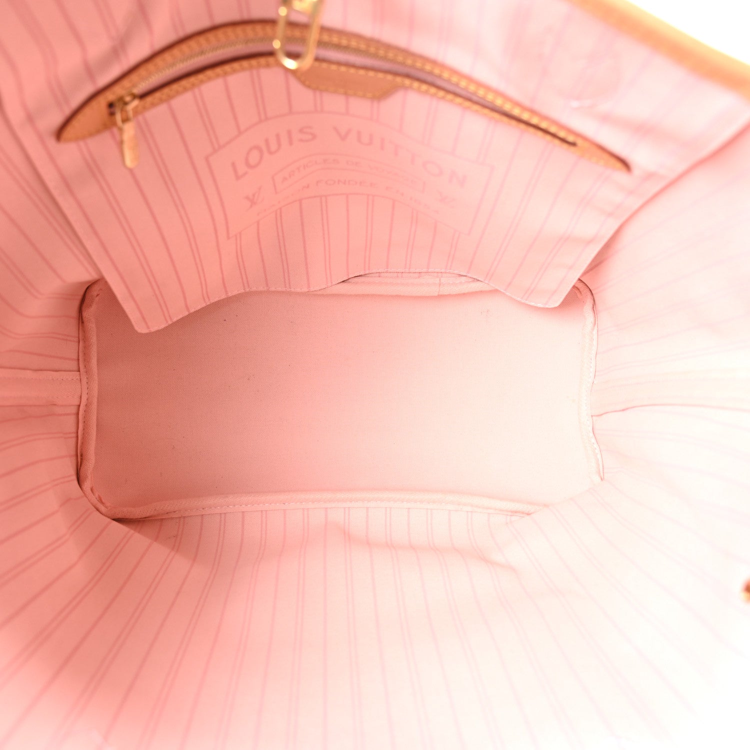 Louis Vuitton Damier Azur Neo Neverfull MM Rose Ballerine 4 of 8