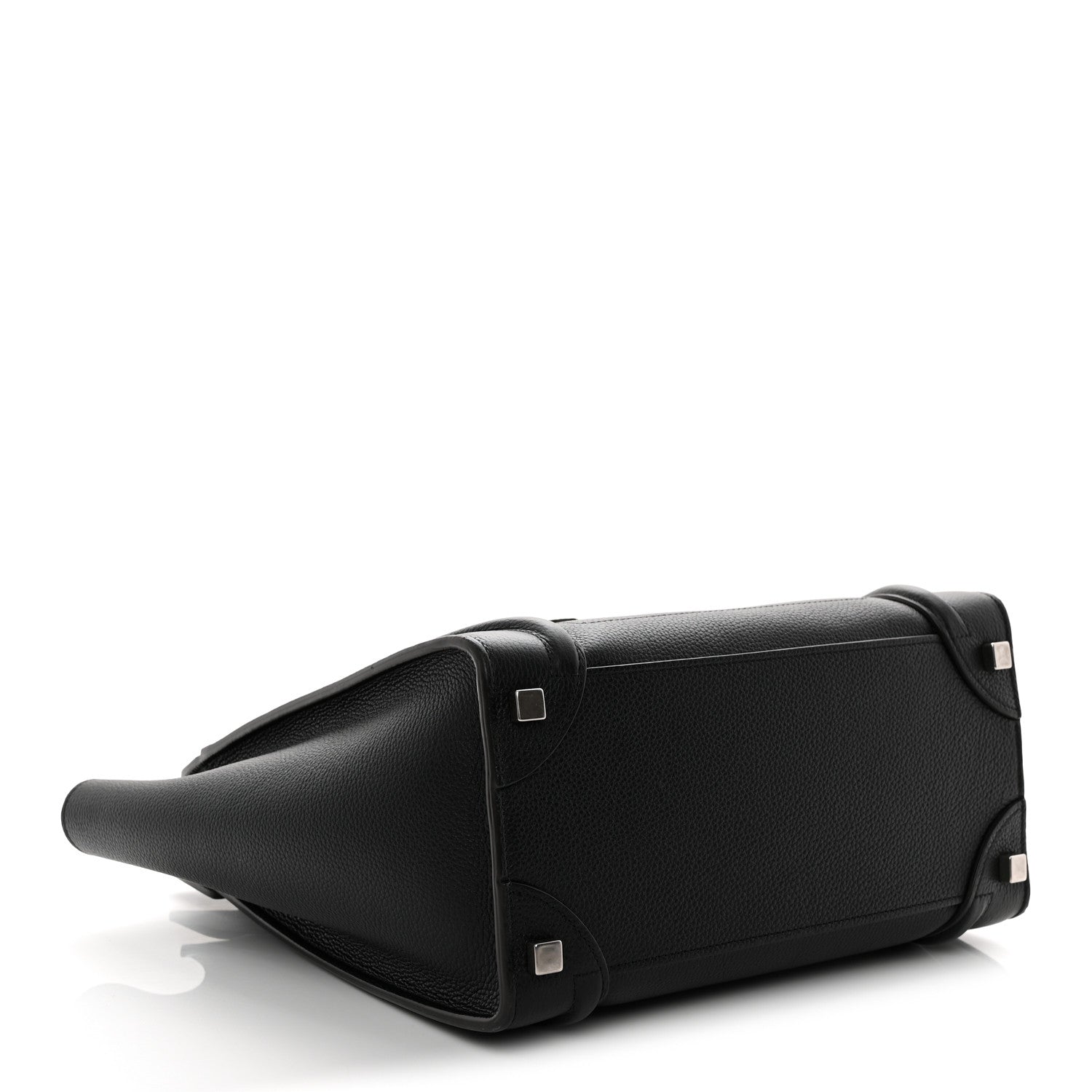 Celine Drummed Calfskin Micro Luggage Black 4 of 11