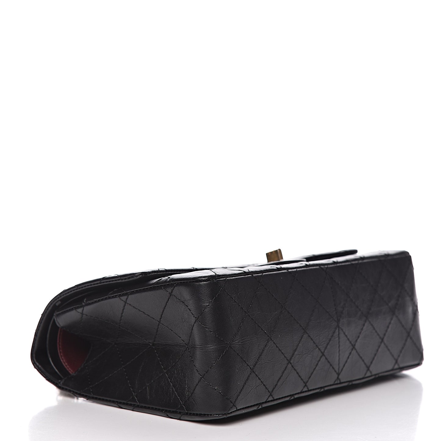 Aged Calfskin Quilted 2.55 Reissue 226 Flap Black