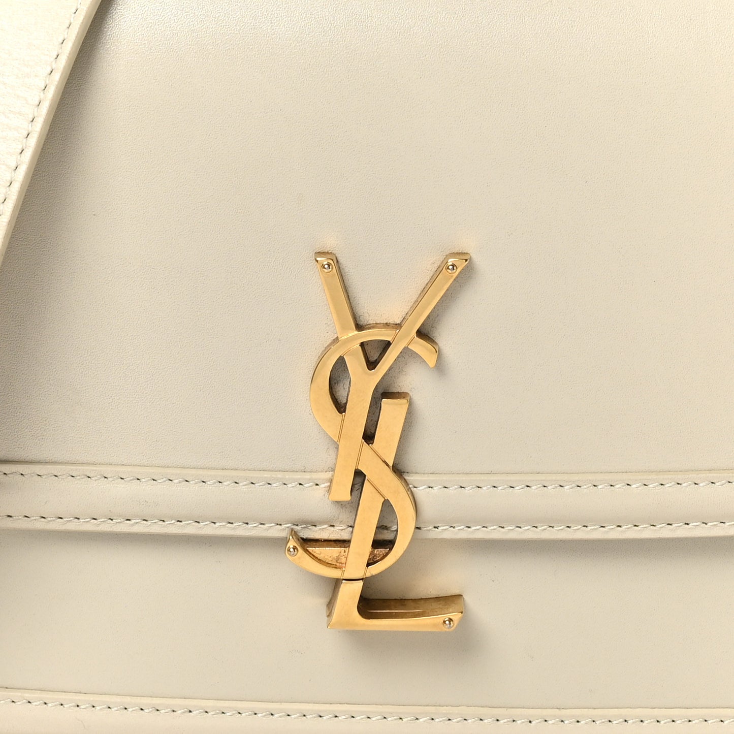 Box Calfskin Monogram Medium Solferino Satchel Crema Soft