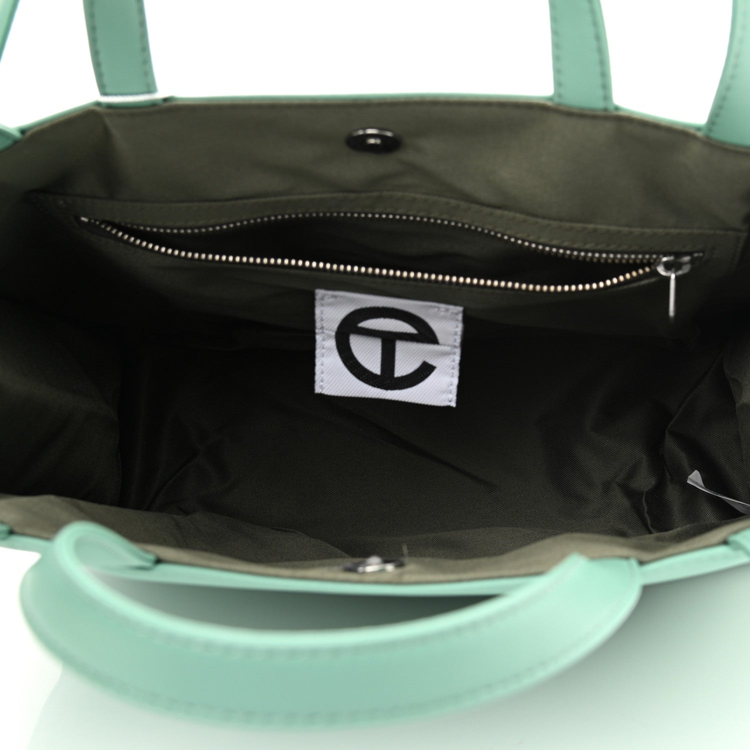 Telfar Vegan Leather Medium Shopping Bag Sage 5 of 10