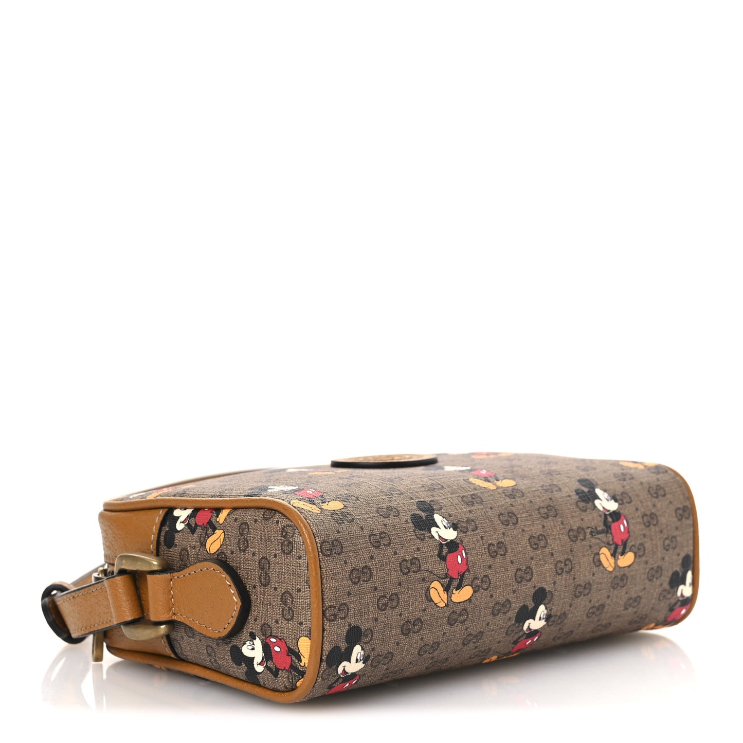 X DISNEY Mini Vintage GG Supreme Monogram Mickey Mouse Shoulder Bag Beige Vintage Sun Oil