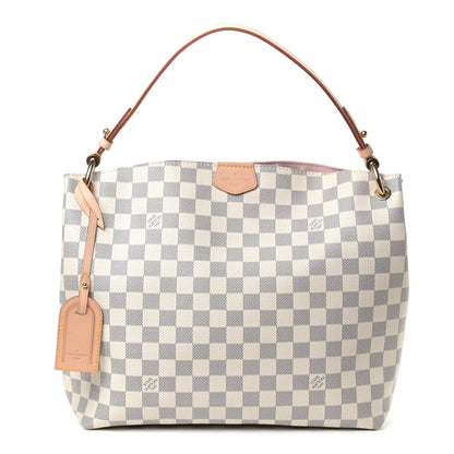 Louis Vuitton Damier Azur Graceful PM Rose Ballerine 1 of 4
