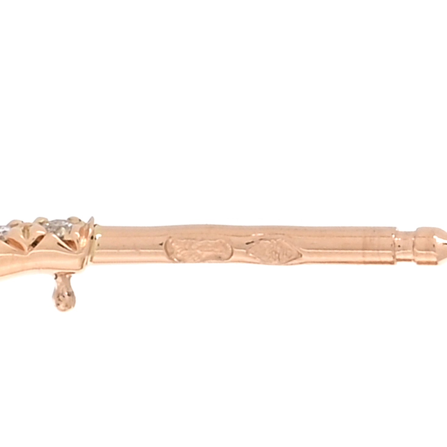 Chanel 18K Rose Gold Diamond Extrait de Camelia Drop Earrings 4 of 5