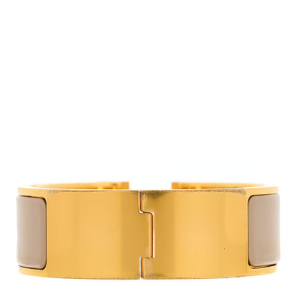 Hermes Enamel Wide Clic Clac H Bracelet PM Marron Glace 3 of 5