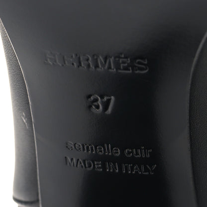 Hermes Calfskin Saint Germain Ankle Boots 37 Black 8 of 9