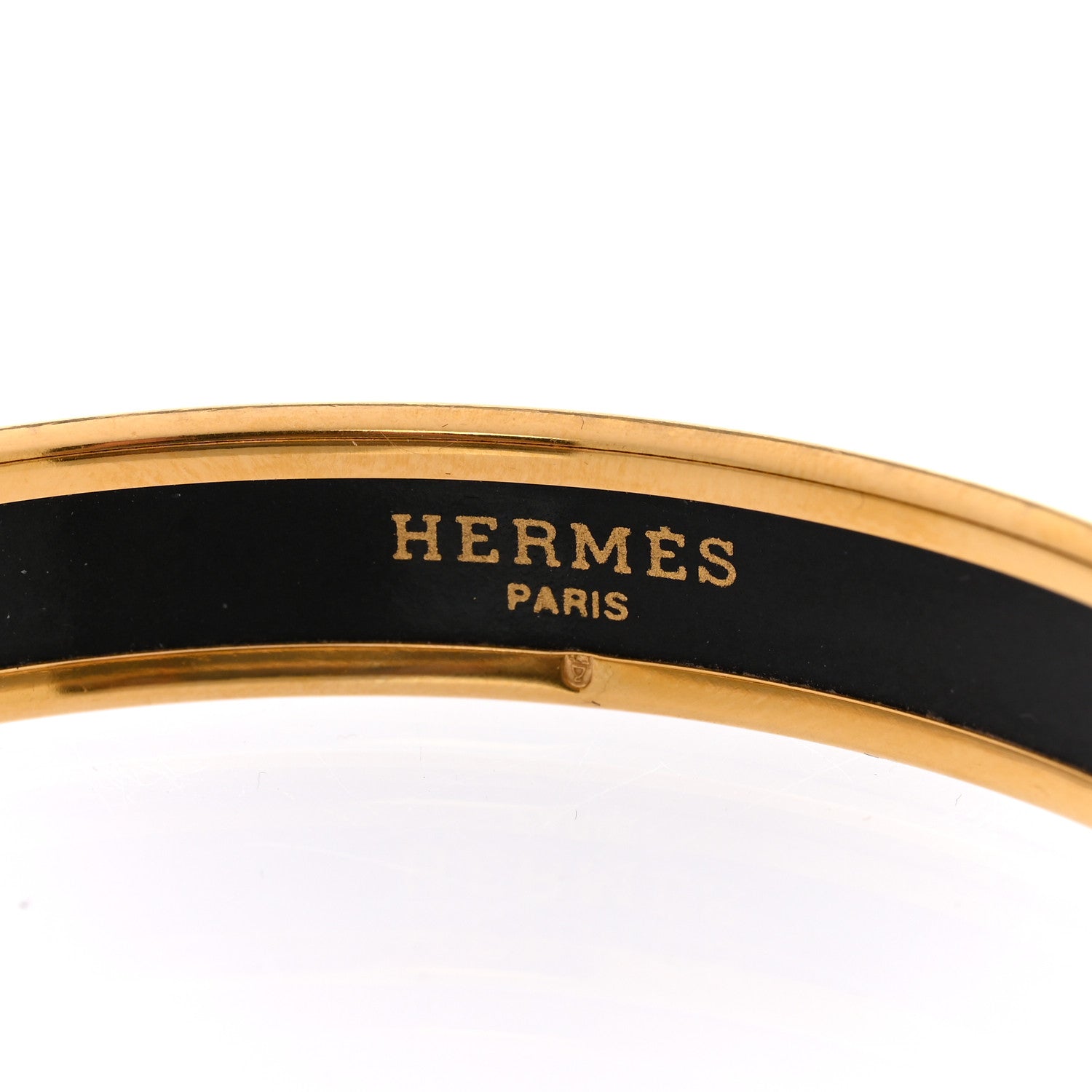 Hermes Enamel Printed Rope Narrow Bracelet 65 Green 4 of 5