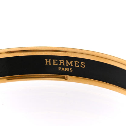 Hermes Enamel Printed Rope Narrow Bracelet 65 Green 4 of 5