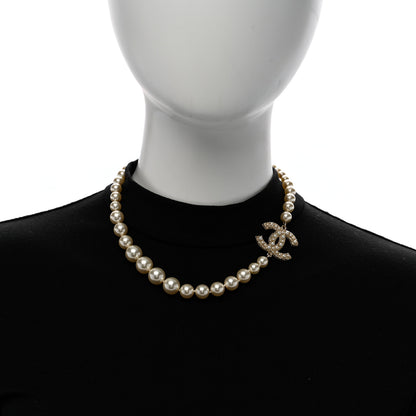Chanel Pearl CC 100th Anniversary Necklace Light Gold 2 of 6