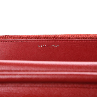 Chanel Caviar Quilted Wallet on Chain WOC Red 7 of 12