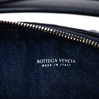 Bottega Veneta Nappa Denim Intrecciato Mini Wallace Abyss Indigo 8 of 11