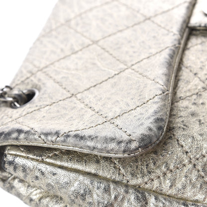 Chanel Distressed Metallic Lambskin Quilted Le Marais Ligne Flap Gold 14 of 16