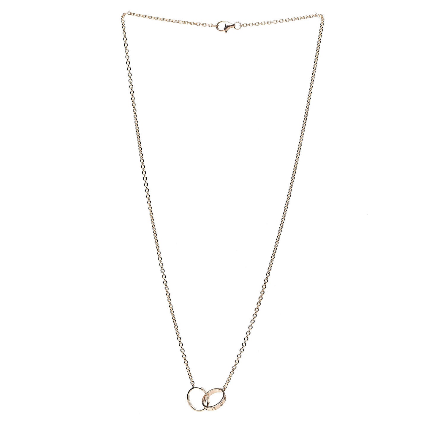 18K Pink Gold Interlocking LOVE Necklace