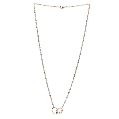 Cartier 18K Pink Gold Interlocking LOVE Necklace 3 of 5