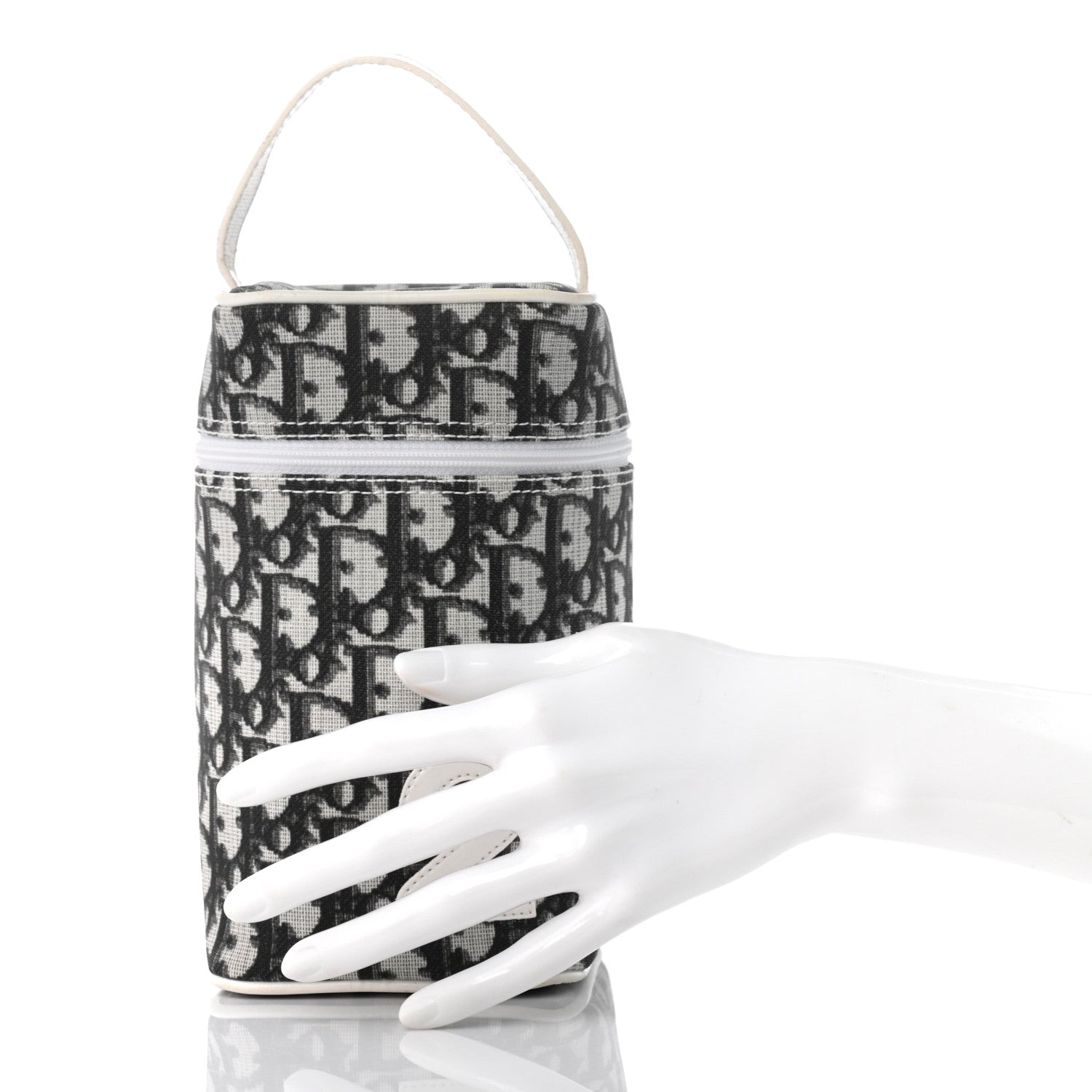 Christian Dior Monogram Vanity Case Black White 2 of 10