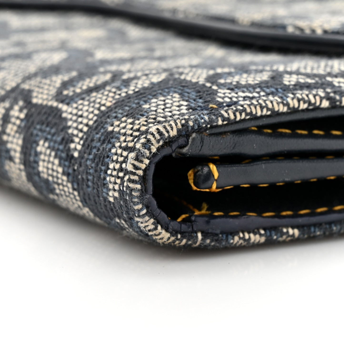 Monogram Saddle Wallet Navy