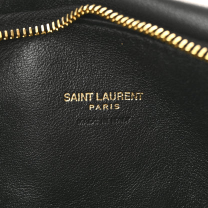 Saint Laurent Lambskin Small Calypso Pouch Black 6 of 8