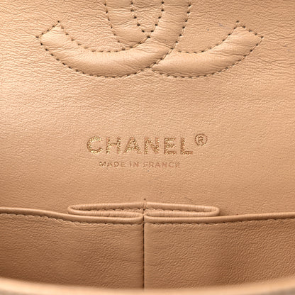 Chanel Caviar Quilted Medium Double Flap Beige 7 of 15