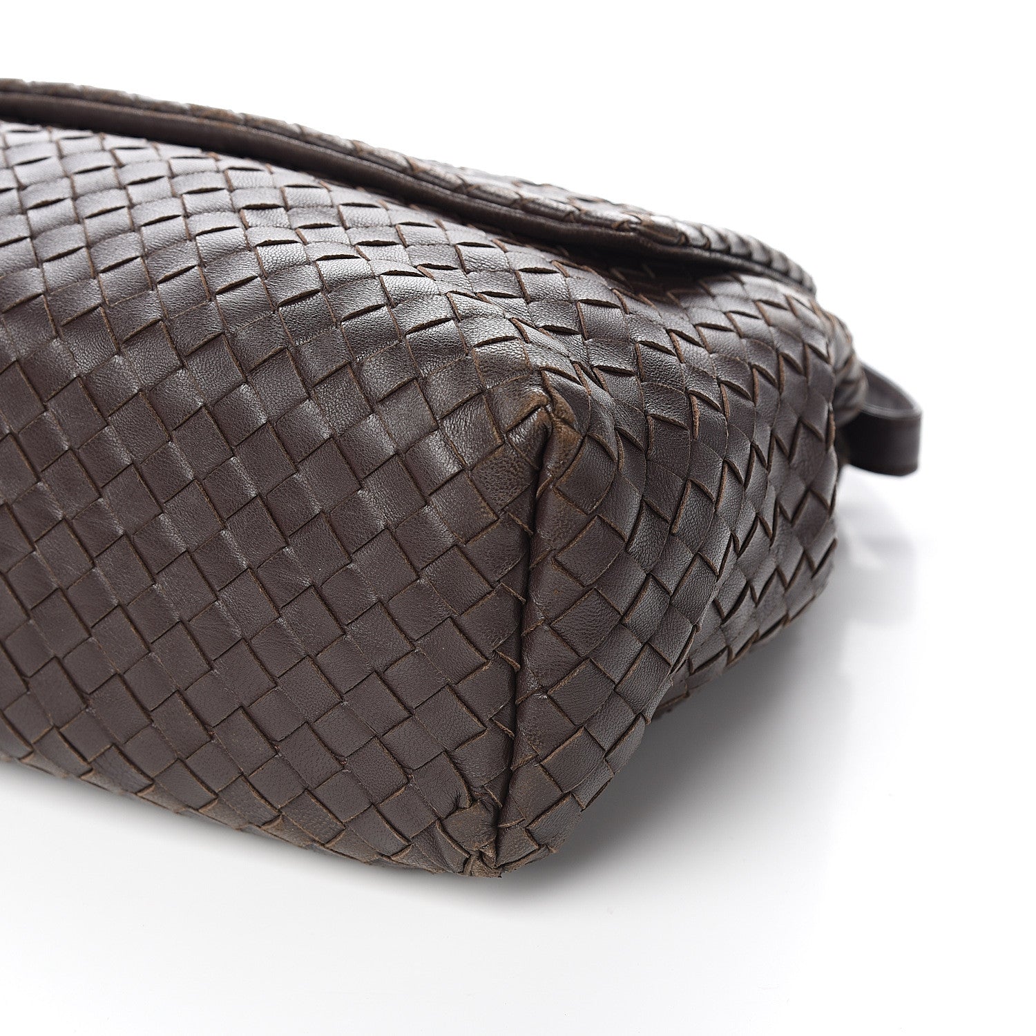 Bottega Veneta Nappa Intrecciato Flap Shoulder Bag Ebano 8 of 10