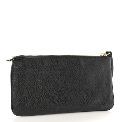 Gucci Pebbled Calfskin Soho Wristlet Black 3 of 8
