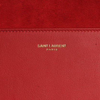 Saint Laurent Leather Classic Y Satchel Red 6 of 9