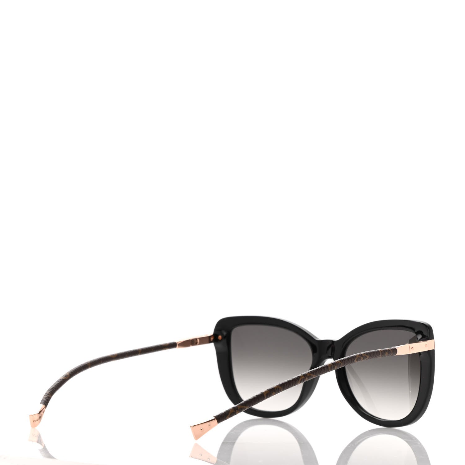 Louis Vuitton Monogram Acetate Charlotte Sunglasses Z0781W Black 4 of 11