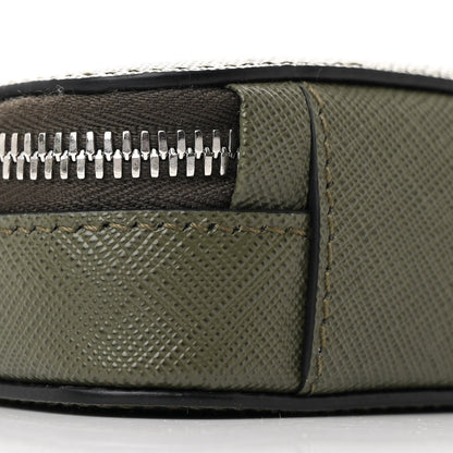 Prada Saffiano Travel Small Brique Crossbody Bag Loden 8 of 9