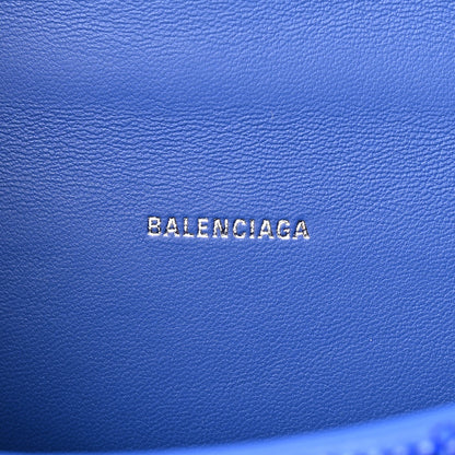 Balenciaga Strass Suede Hourglass Top Handle Bag XS Electric Blue 6 of 11