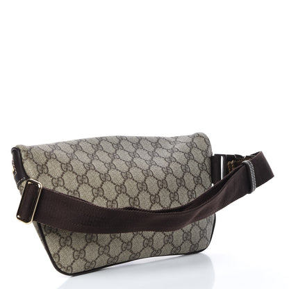 Gucci GG Supreme Monogram Belt Bag Dark Brown 3 of 10
