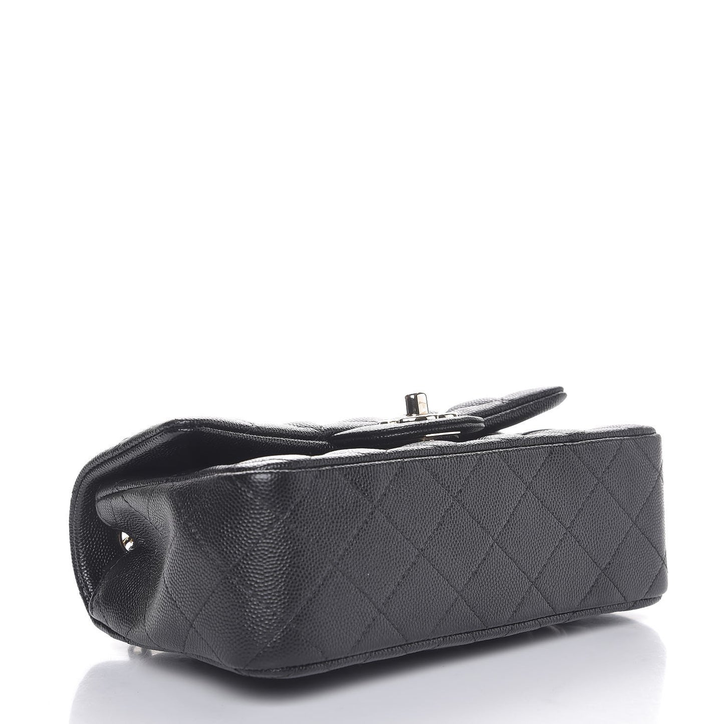 Caviar Quilted Mini Rectangular Flap Black