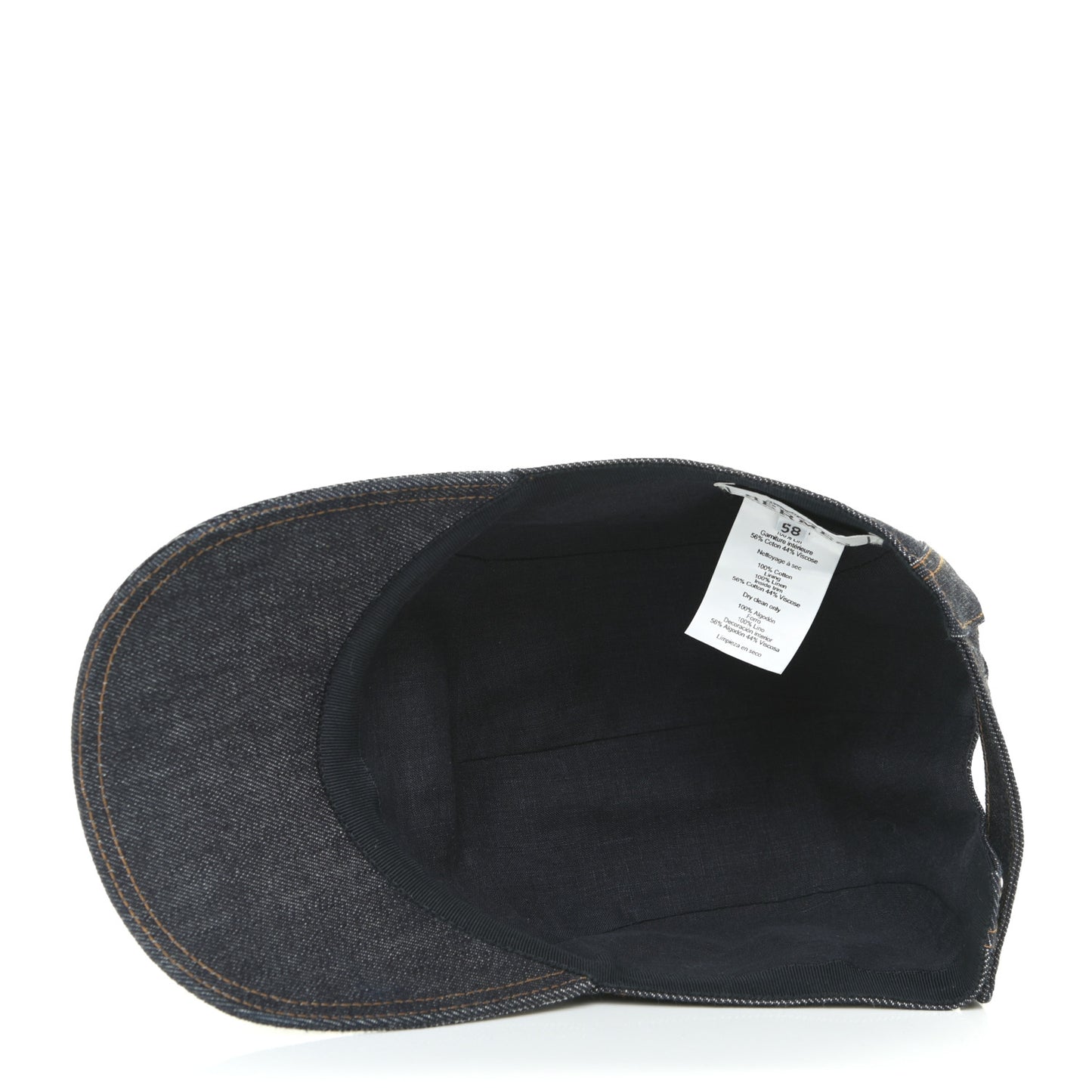 Denim Embroidered Nevada Cap 58 Indigo
