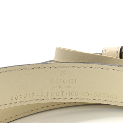 Gucci Calfskin Double G 20mm Belt 100 40 Mystic White 5 of 7