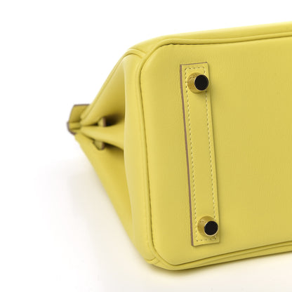Hermes Swift Birkin 25 Lime 8 of 11