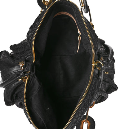 Chloe Snakeskin Medium Paraty Black 4 of 7