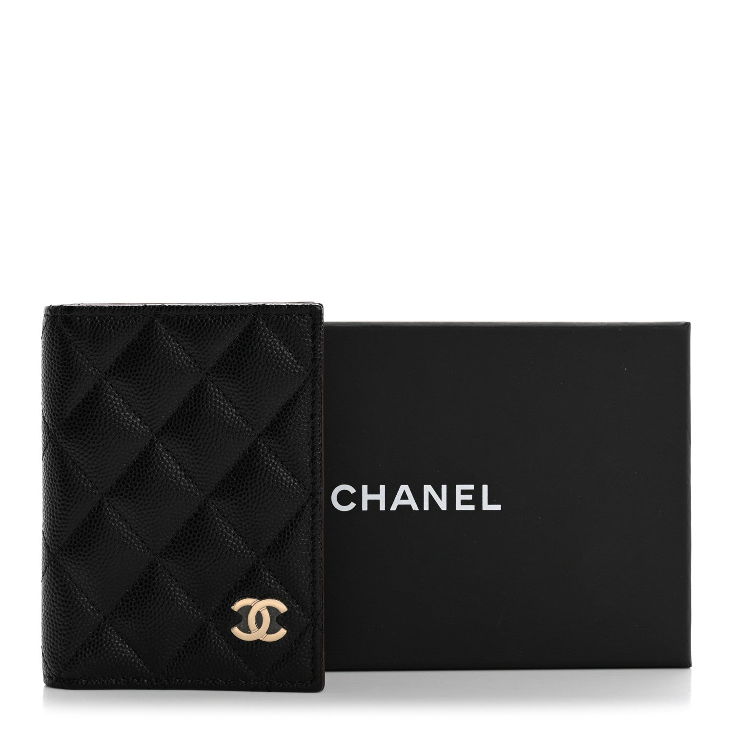 Chanel Caviar Quilted Card Holder Wallet Black 9 of 9