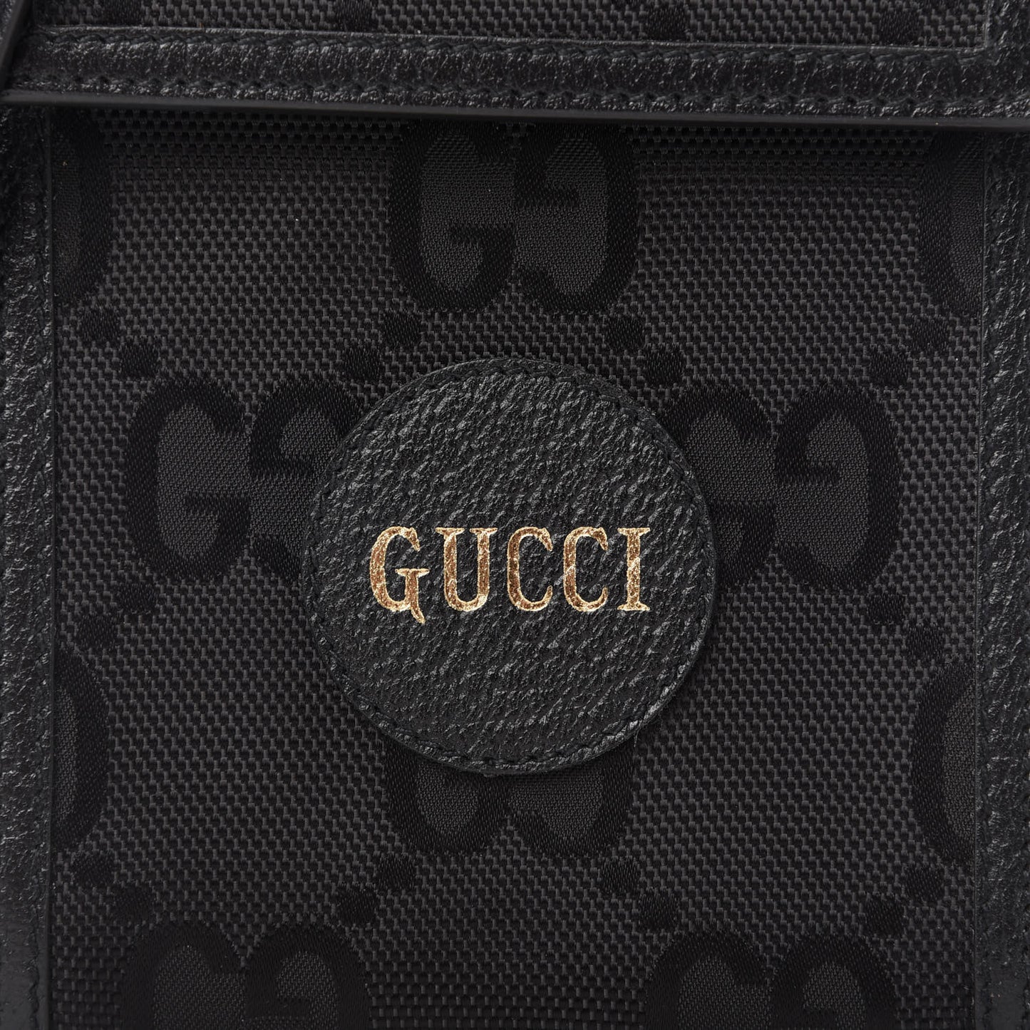 Econyl Nylon Monogram Off The Grid Crossbody Bag Black