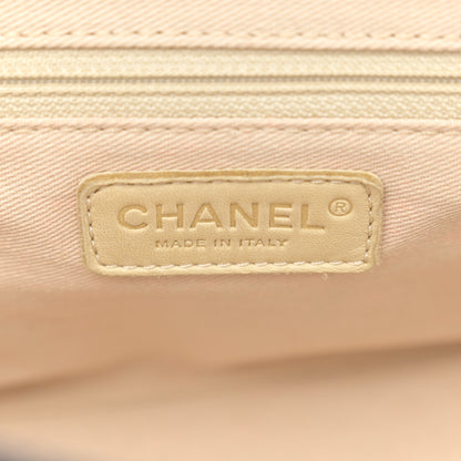 Chanel Lambskin Canvas Chocolate Bar CC Shopping Tote Black 6 of 12