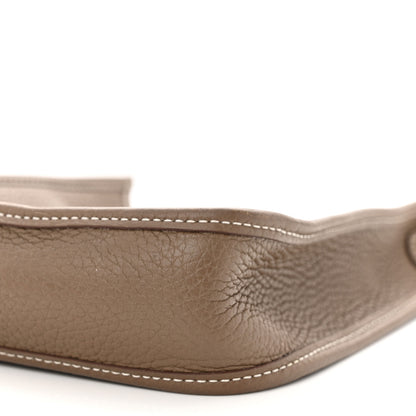 Hermes Taurillon Clemence Amazone Evelyne TPM Etoupe Bleu Indigo 10 of 12