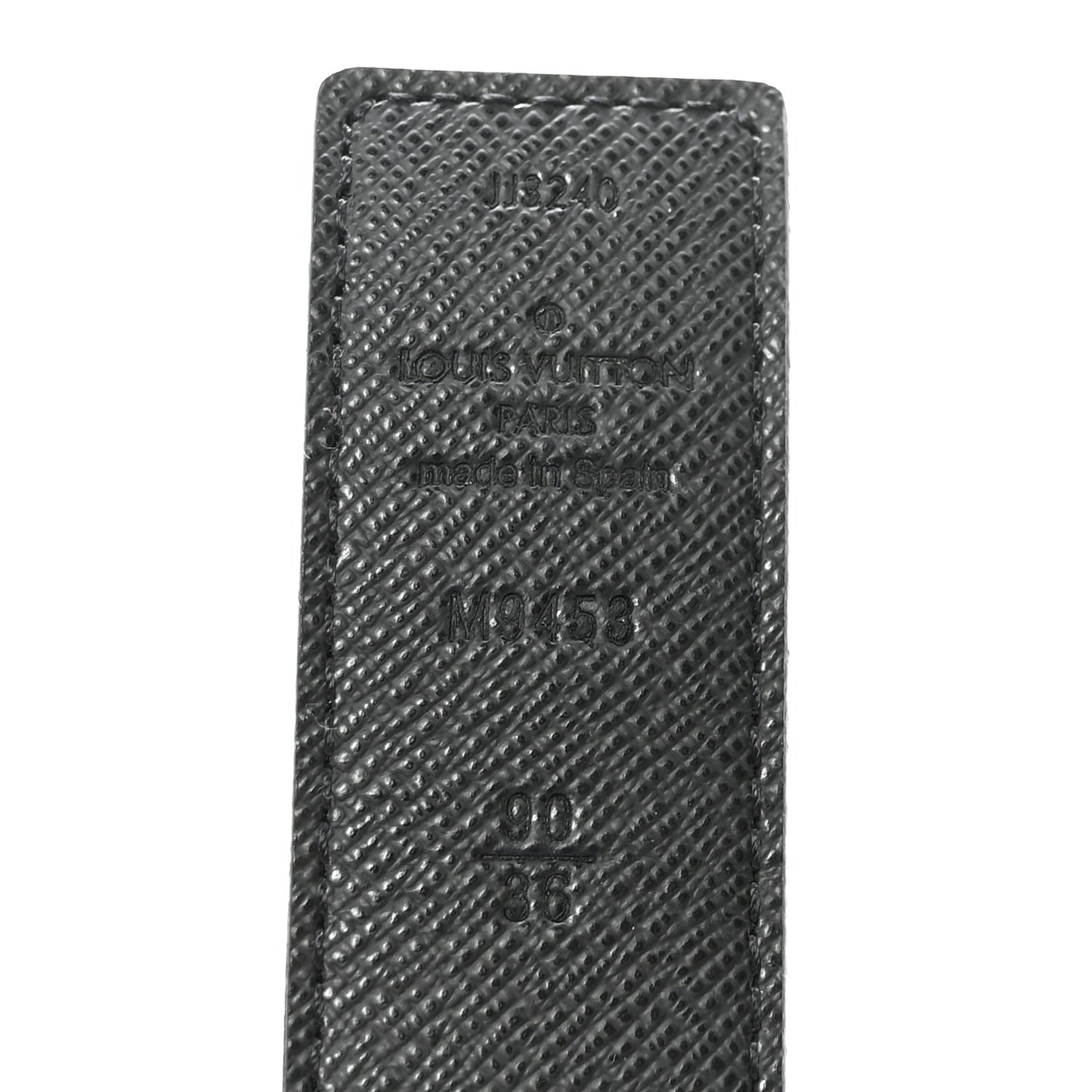 Calfskin Monogram 30mm LV Initiales Reversible Belt 90 36 Black