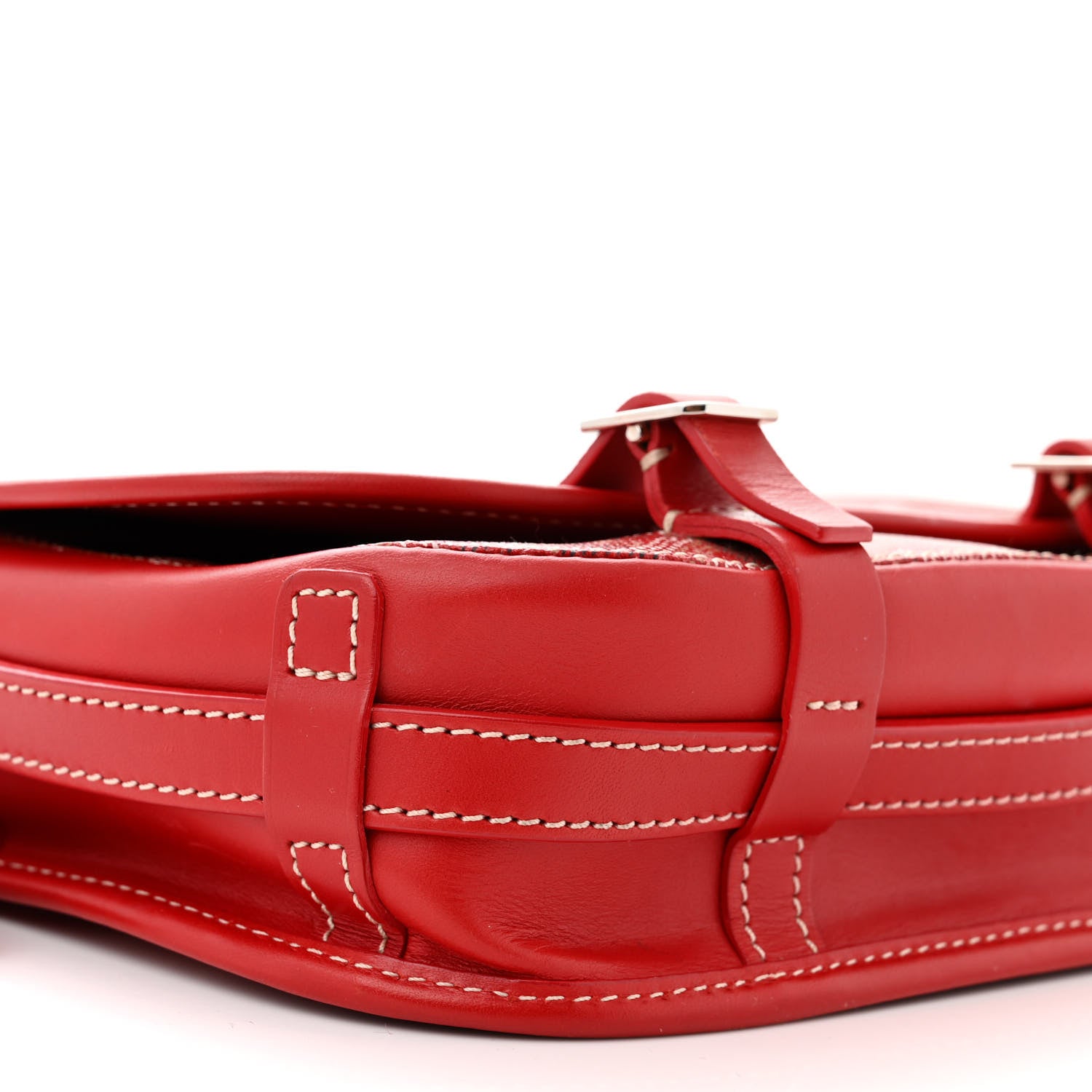 Goyard Goyardine Belvedere PM Messenger Bag Red 8 of 9