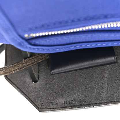 Hermes Toile Vache Hunter Herbag Zip 31 PM Bleu Electrique Bleu Indigo 8 of 13