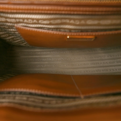 Prada Saffiano Medium Galleria Double Zip Tote Caramel 5 of 12