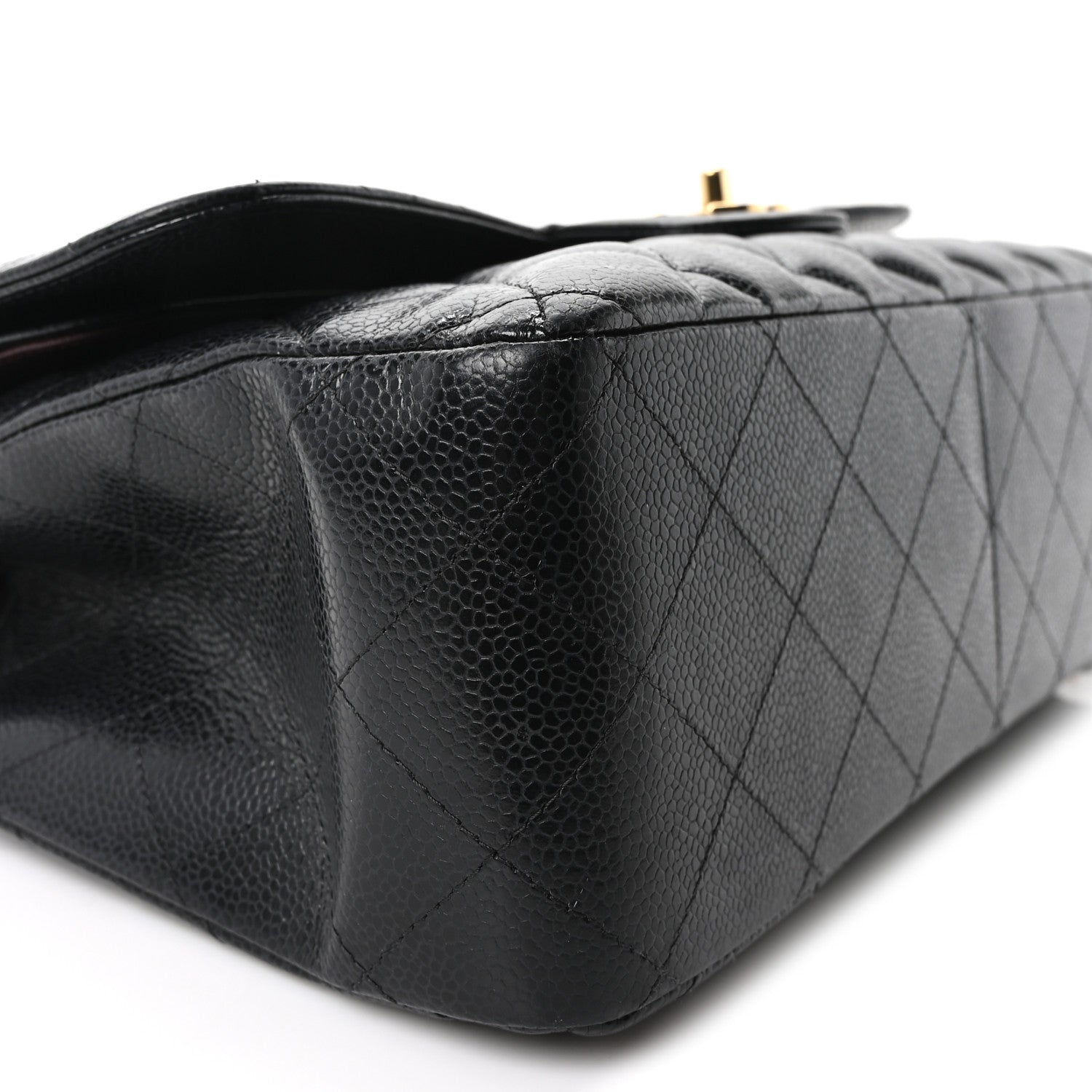Chanel Caviar Quilted Jumbo Double Flap Black 9 of 11
