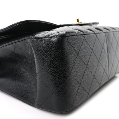 Chanel Caviar Quilted Jumbo Double Flap Black 9 of 11