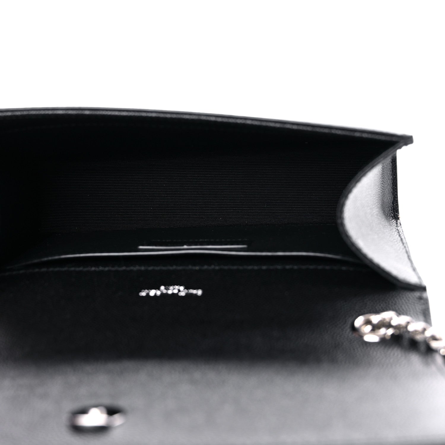 Saint Laurent Grain De Poudre Small Monogram Kate Satchel Black 4 of 8
