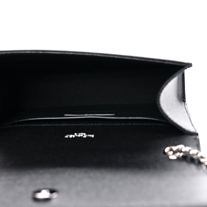 Saint Laurent Grain De Poudre Small Monogram Kate Satchel Black 4 of 8