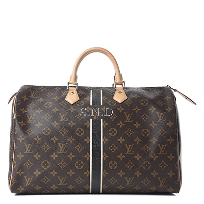 Louis Vuitton Monogram My LV Heritage Speedy 40 White Black 1 of 16