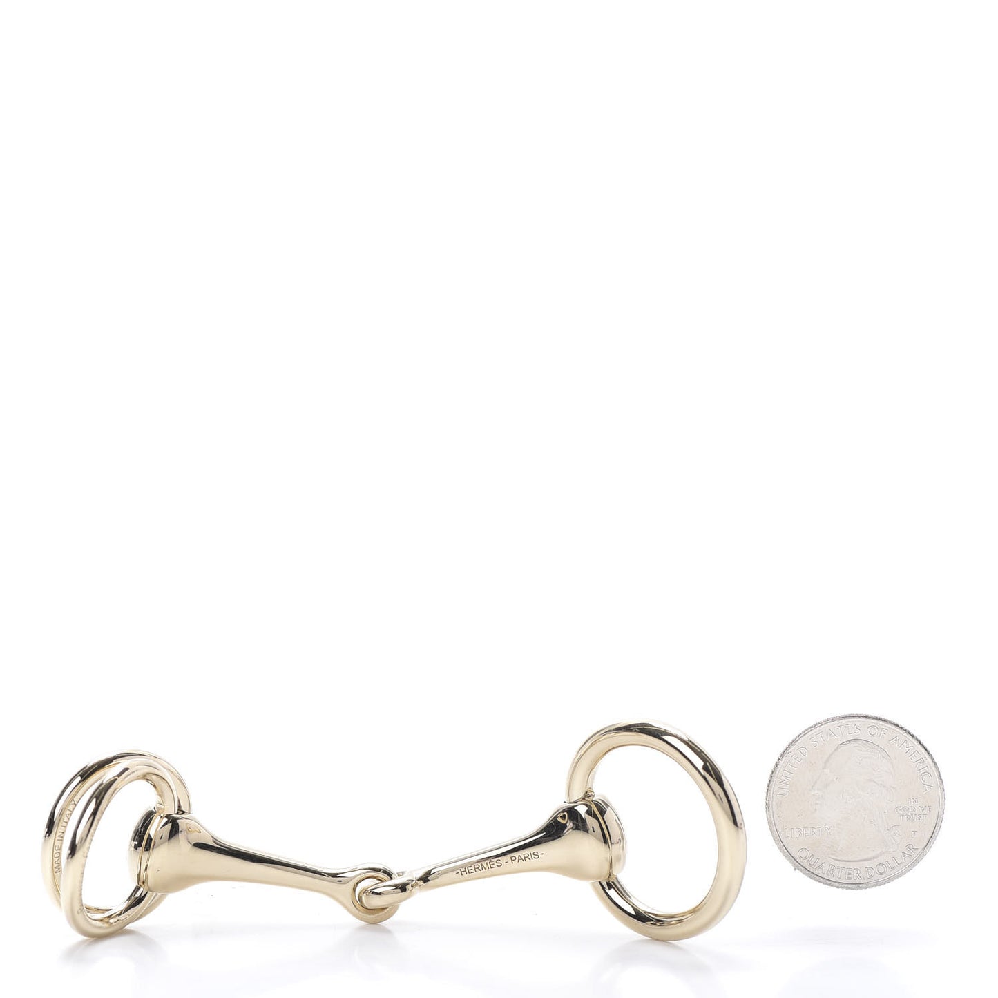 Permabrass Mors Scarf Ring Gold