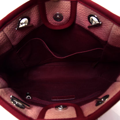 Chanel Canvas Mini Deauville Tote Red 4 of 4